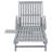 Stanstead 80" Long Acacia Single Chaise with Cushions-1681216913