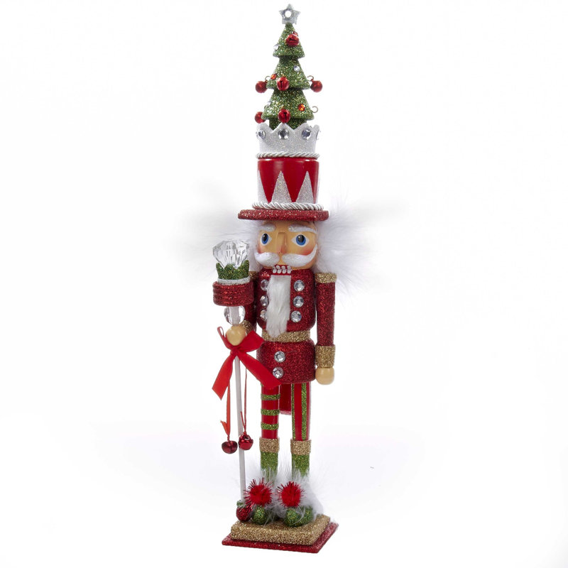 Casse-noisette Kurt Adler Hollywood, arbre rouge et vert, 15 po