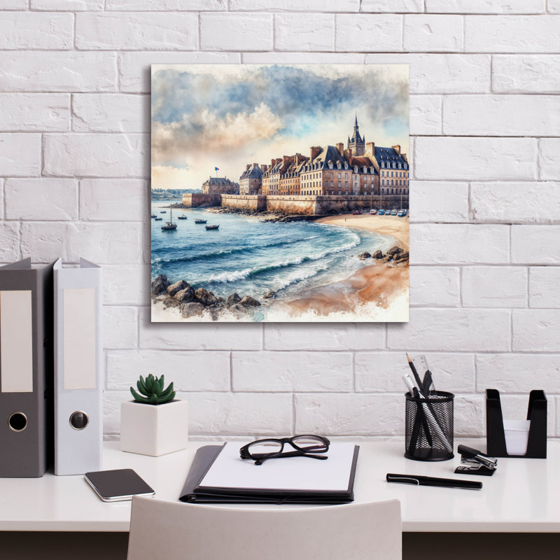 Art mural sur toile Aynslie, H 18 po x l 18 po