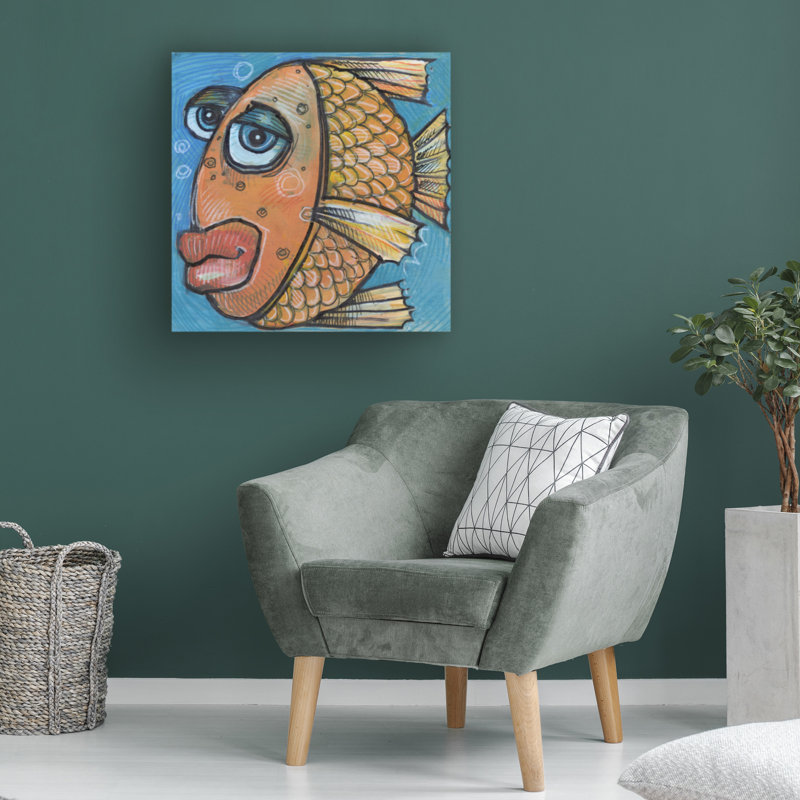 «Fish 4 2019» par Tim Nyberg, impression sur toile tendue, H 14 po x l 14 po
