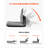 Floor Chair, 5 Adjustable Positions Folding Floor Gaming Chair with Ergonomic Back Support, Sturdy Metal Frame with Recycled Foam and Linen Fabric, Multifunctional for Reading, Relaxing, Black-974472224