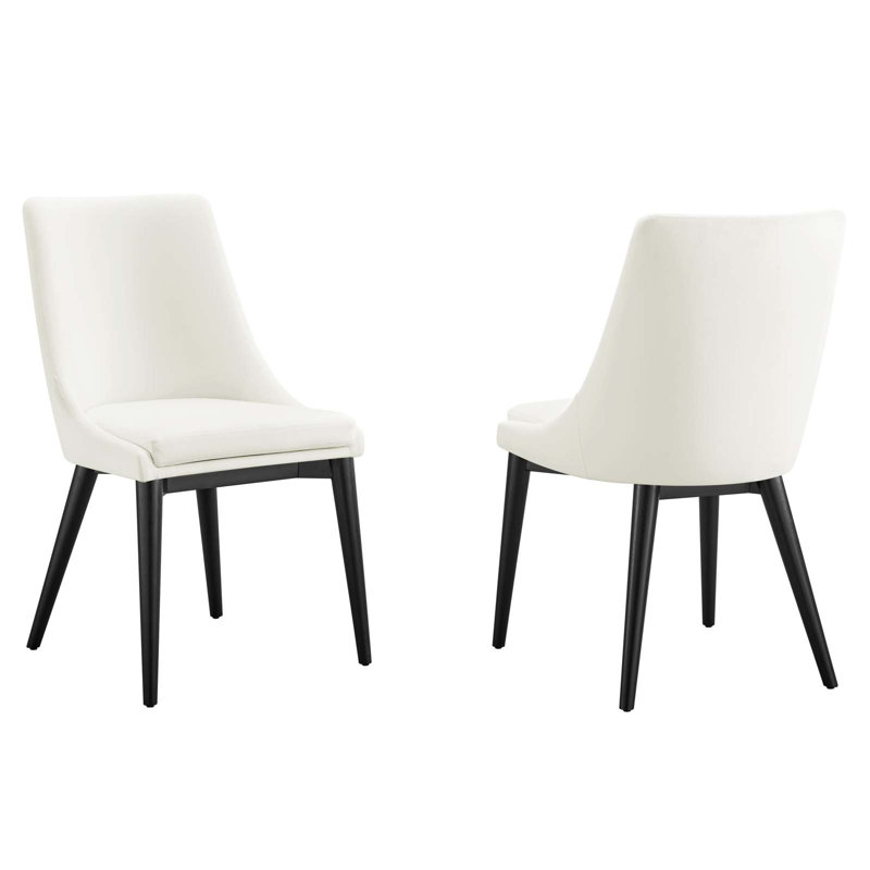Modway Viscount Performance Velvet Dining Chair, Blue, 2