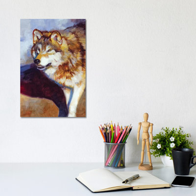 Wolf Study by Julie T. Chapman - Wrapped Canvas Gallery-Wrapped Canvas Giclée