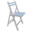 Chaises pliantes en bois massif blanc de 4 personnes avec siège à lattes pour une détente imbattable, plusieurs occasions convenables, peu encombrant, léger, avec une capacité de charge maximale de 220 lb, avec tout le confort exceptionnel, toutes-1893687138