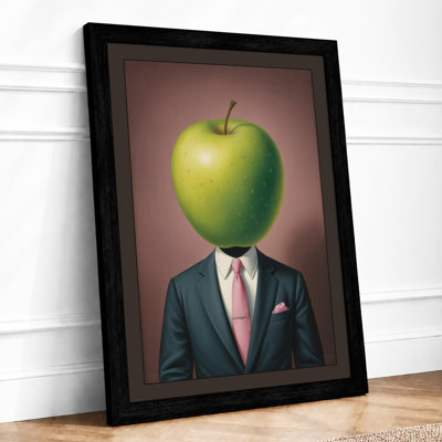 Apple Head Executive Surrealism - Print