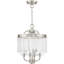 Lustre géométrique unique à 4 lumières DEL