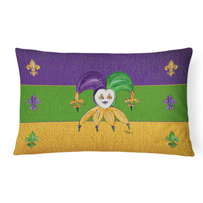 Coussin décoratif intérieur/extérieur mardi gras