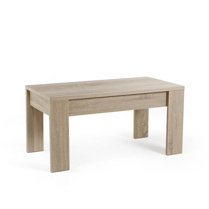 Ellengard Lift Top Four Leg Coffee Table with Storage, White