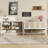 Sideboard Buffet Cabinet With Storage, Boho Credenza Storage Cabinet With 4 Doors And Adjustable Shelf, Wood Coffee Bar Console Cabinet Buffet Table For Kitchen, Dinning Room, Entryway