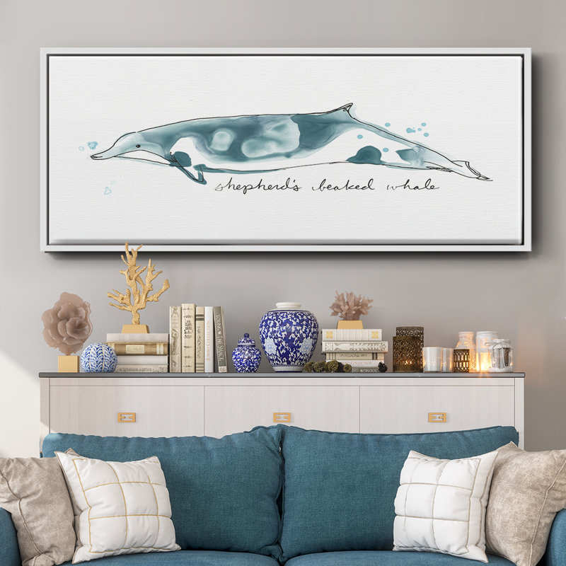 Baleine III - toile encadrée