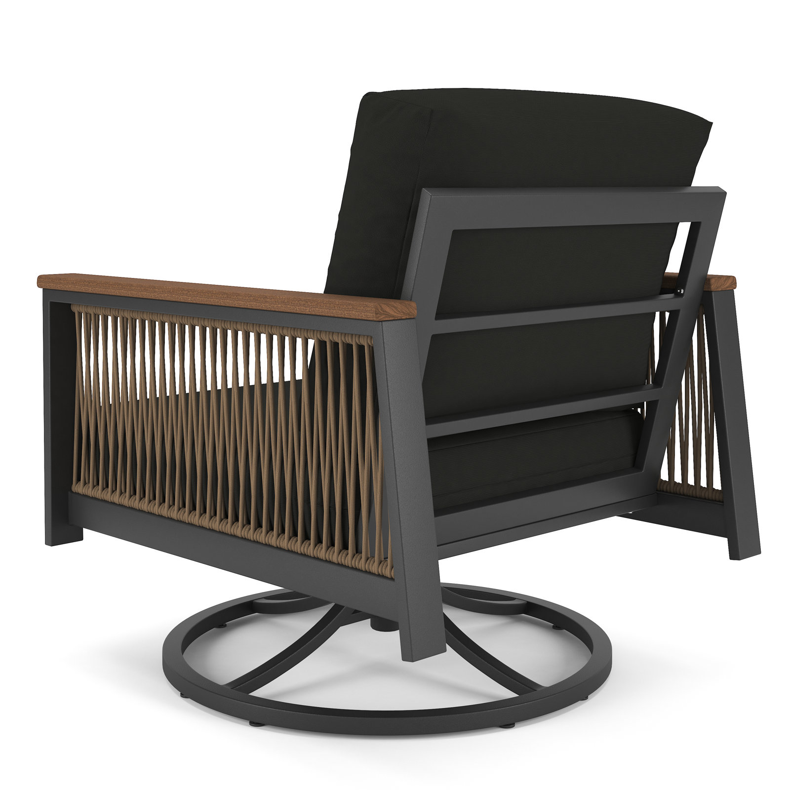 Townsend Patio Chair with Sunbrella® Cushions, Canvas Black Sunbrella® Canvas