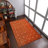 Ownby Hand Knotted Loom Wool Eco-Friendly Area Rugs  -  Rectangle, Orange White Color, Contemporary Modern Design, High Pile Thick Handmade Anti Skid Area Rugs for Living Room, Bed Room-27435039-121886291