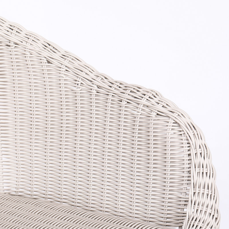 Tabouret de bar d'extérieur en métal Ladd, Gris clair