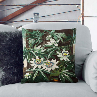 Floral Square Throw Cushion