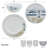 Mikasa Seaside 12-Piece Lightweight Chip-Resistant Bone China Dinnerware Set, Service for 4