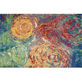Tapis bleu/vert Yanga