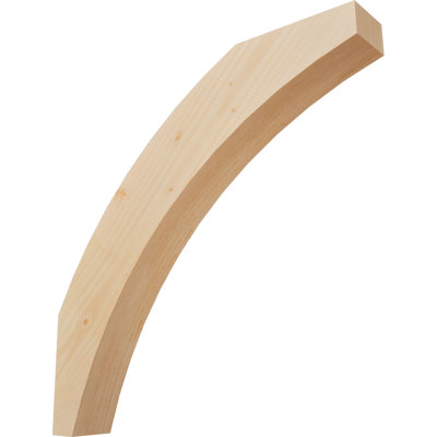 3 1/2"W x 24"D x 24"H Thorton Smooth Knee Brace, Douglas Fir