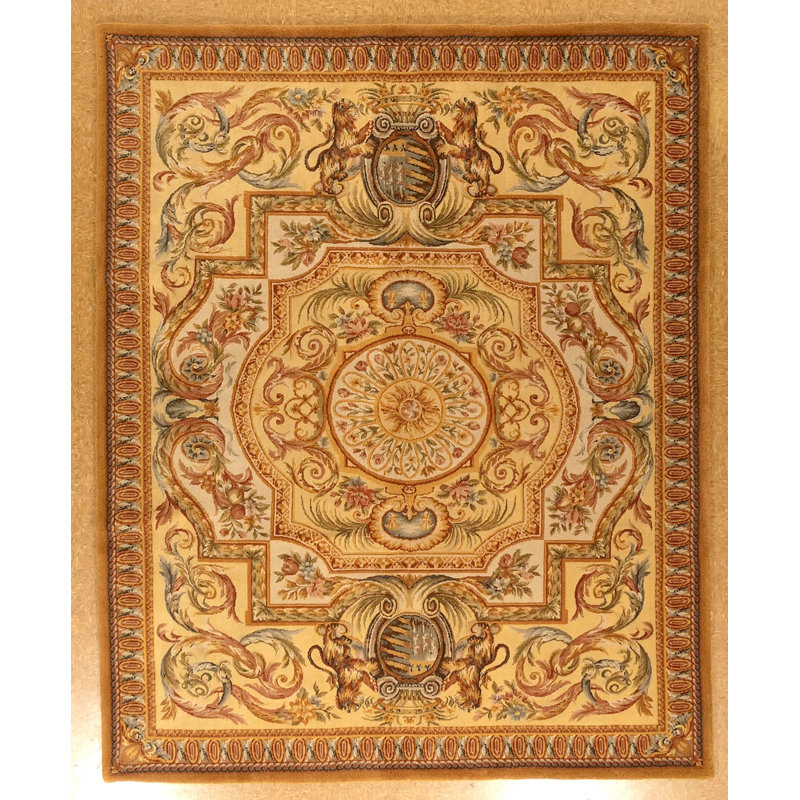 One-of-a-Kind 8x10.1 2010s Wool Area Rug in Brown