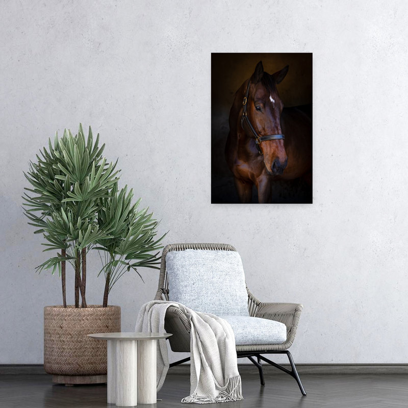 Art contemporain Portrait de cheval contemporain, H 24 po x l 16 po
