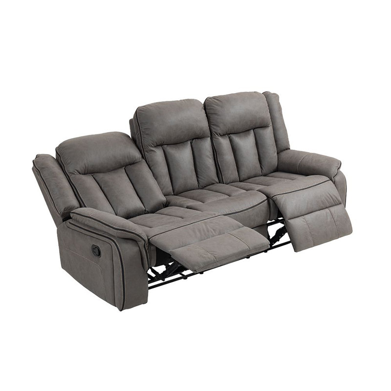 Bahez 5 Seater Reclining Sofa, Grey