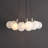 Aubrey 24" 3-Light Mid-Century Glam Frosted Glass Orb LED Chandelier