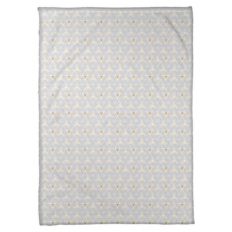 Knitted Throw Blanket, 50" W x 60" L, Gray
