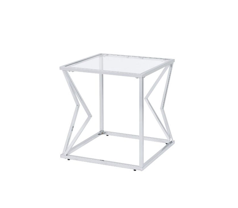 Aneli Glass Top End Table