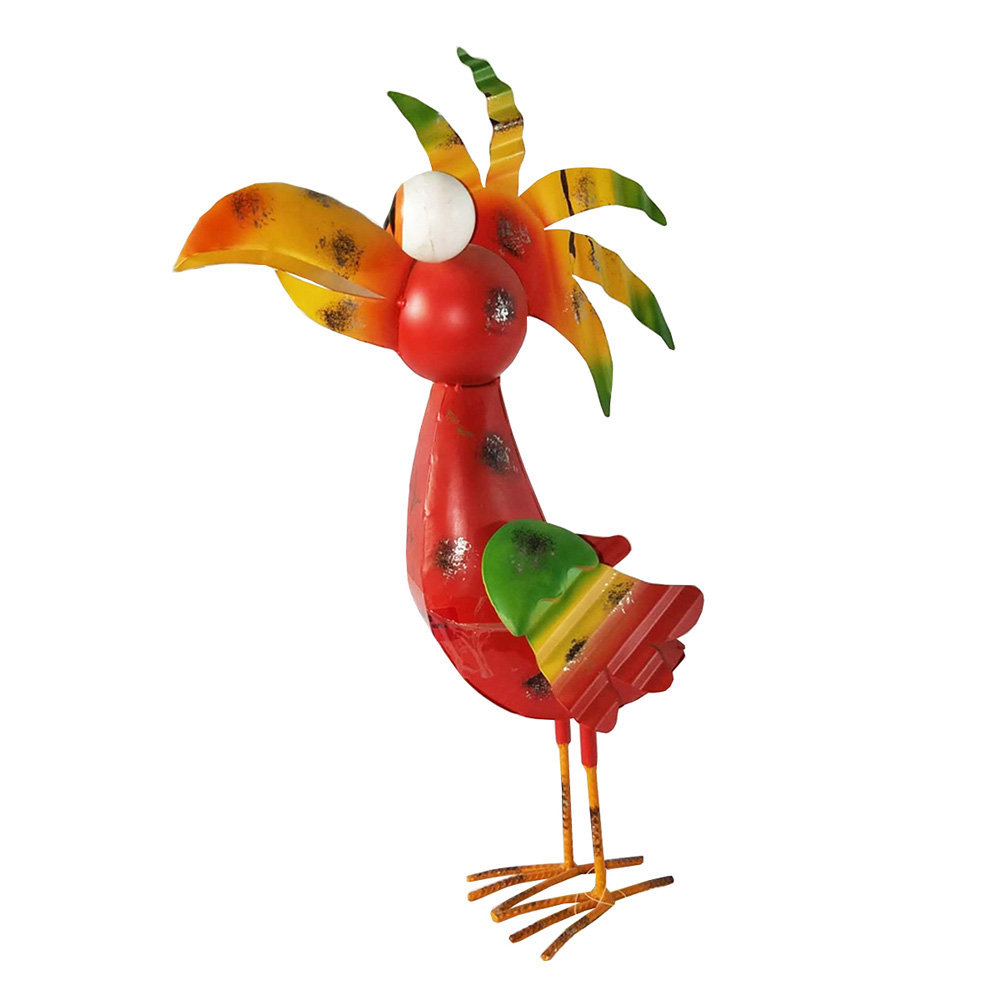 Bay Isle Home™ Loper Iron Jungle Bird Garden Art & Reviews Wayfair