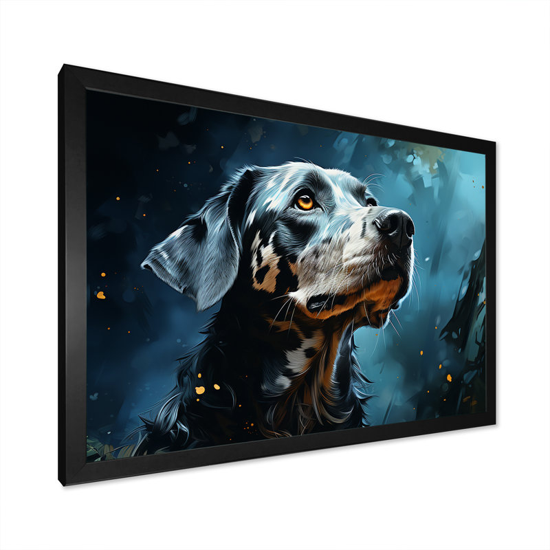 Dalmatian Dream II - impression, H 30 po x l 40 po x P 1,5 po, Cadre d'angle fermé noir