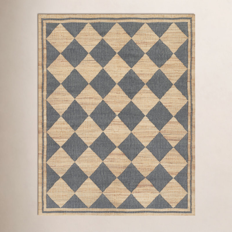 Erin Gates by Momeni Orchard Court Blue Hand Woven Wool and Jute Area Rug 8' X 10', Rectangle 8' X 10'