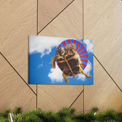 Funny Turtle Silly Turtle Outside Wall Art
