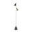 LumiSource Cone 65" Contemporary Metal Floor Lamp with Plated Nickel Finish and Black Faux Marble Base - Modern Living Room Lighting with LED Bulbs Included-368885603-368885604