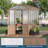 6x8FT Wooden Greenhouse with Cedar Frame & Polycarbonate Panels, Walk-in Roof Vent Design