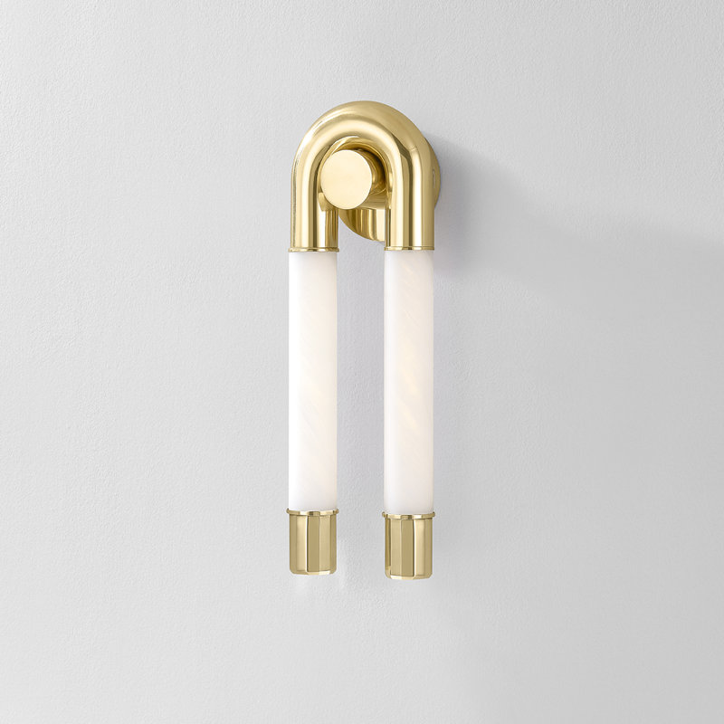 ZEME 2 Light Integrated LED Wall Sconce by Noz Nozawa for Corbett Lighting
