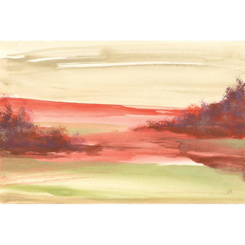 Red Rock IV, peinture encadrée, Non, H 8 po x l 12 po x P 1,25 po, Toile encadrée noire