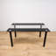Dining Table and 6 Chairs Black Clear Glass 6 Faux Leather Black Chairs Dining Room Furniture