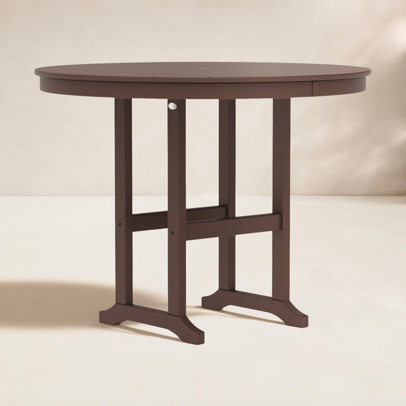 Table de comptoir POLYWOOD, Acajou, 48 po