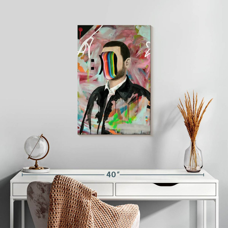 Leisha Smiley Face, 24" H x 16" W