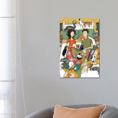 Cat Nap by Jamie Morath - Wrapped Canvas Print