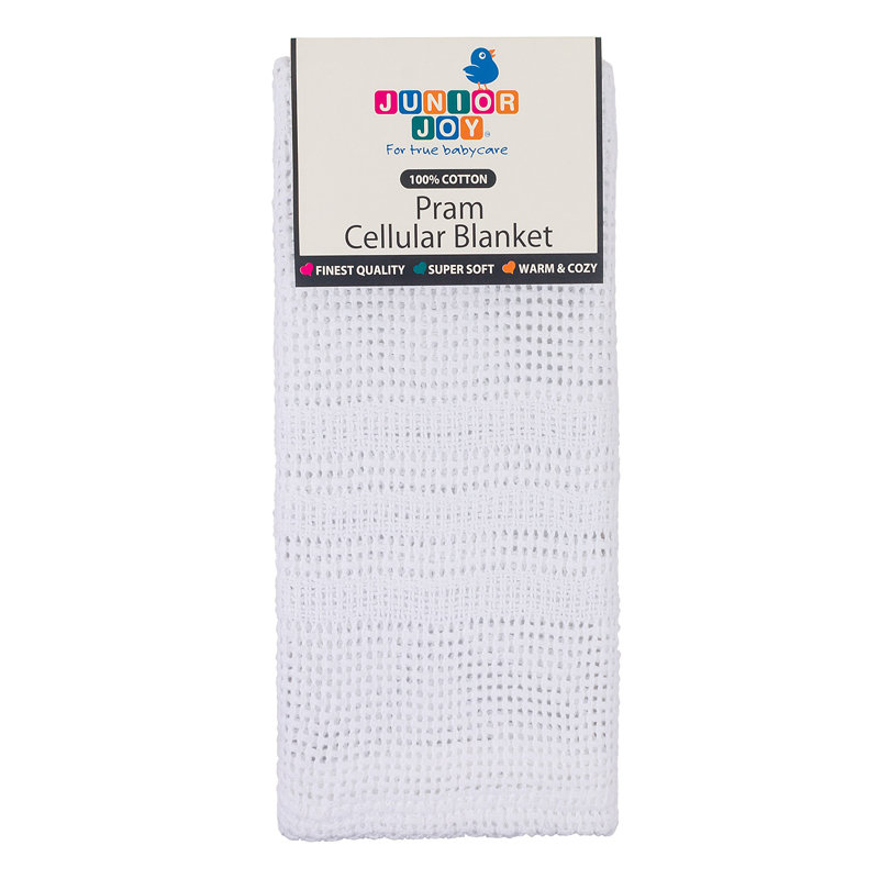 Muth Cotton Baby Blanket, Lemon/White