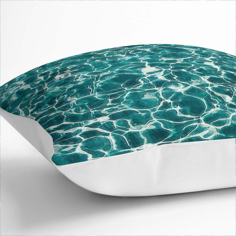 Square Cushion, 40cm H x 40cm W x 15cm D, White