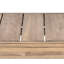 Table d'appoint en bois 20 po x 20 po x 15,85 po de style rustique pour la terrasse et la cour avec une hauteur de 20,06 po de profondeur et 15,85 po de hauteur
