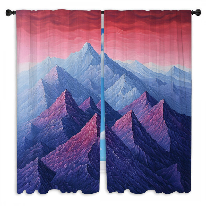Rideaux de fenêtre Mountain Peaks, L 56 po x L 78 po