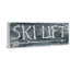 Ski lift-impression d’art textuel sur bois-26009325