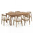 Asheboro 6-Person Expandable Dining Table Set With Upholstered Chairs & Butterfly Leaf Table