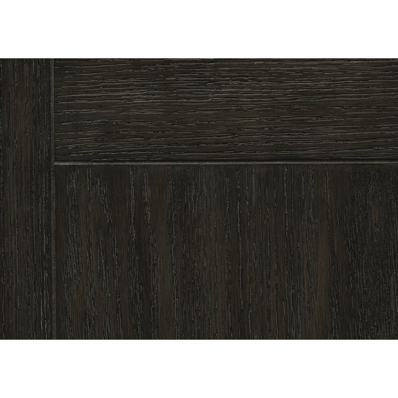Table en bois dans les tons de gris et gris antique, 2 tiroirs gris, design fonctionnel, 30.81" H x 49.27" L x 17.92" W
