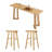 Daverman 70.87'' Solid Wood Home Bar