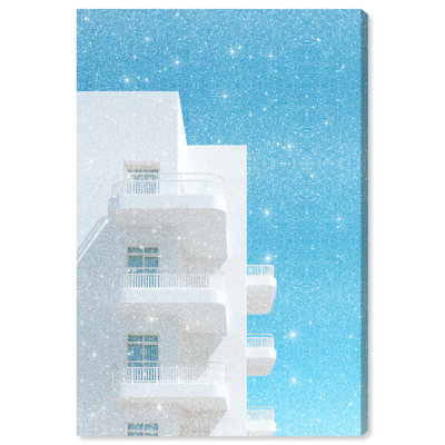 Modular White II Architecture Canvas Print by Oliver Gal, Black Frame, 10 x 15