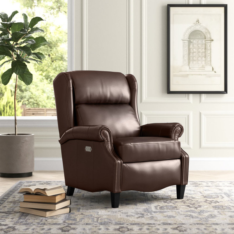 Fakenham Power Recliner, Ashford Walnut Split Grain Leather