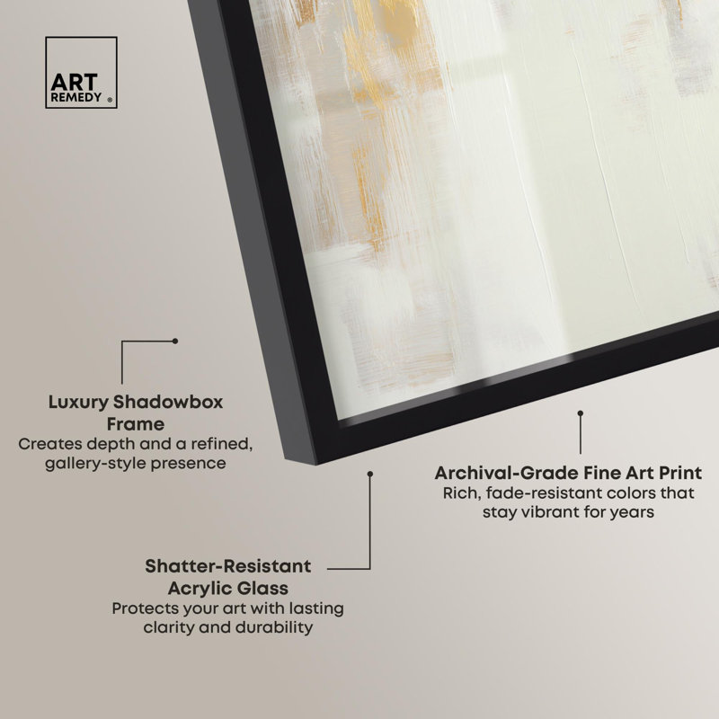 «Aurrée Echo II», impression abstraite par Art Remedy, Noir, H 17 po x l 21 po